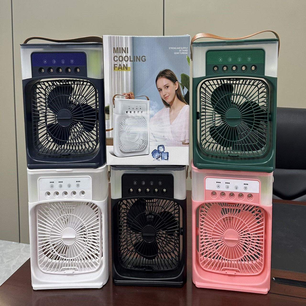 Portable 3-in-1 Air Cooler Fan – Mini AC for Room, Office & Car | Fast Cooling + Humidifier | Ships from USA 🇺🇸 | TikTok & Amazon Hot Seller!